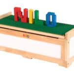 Lego Duplo Toy Chest for toy storage with dual purpose bench seat. Toy chest for children and kids for toy storage