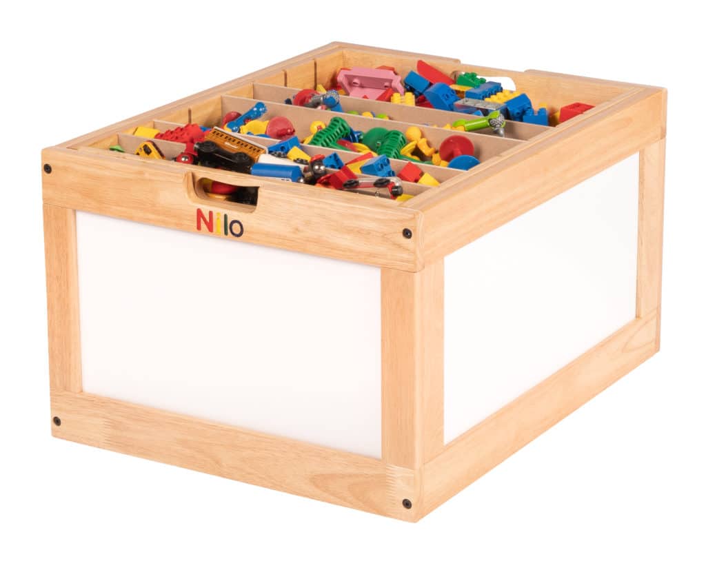 Storage Bin shown with toys