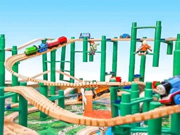 bridge for toy tracks, toy train track, toy car track