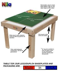 Lego Base Plates for Small Tables