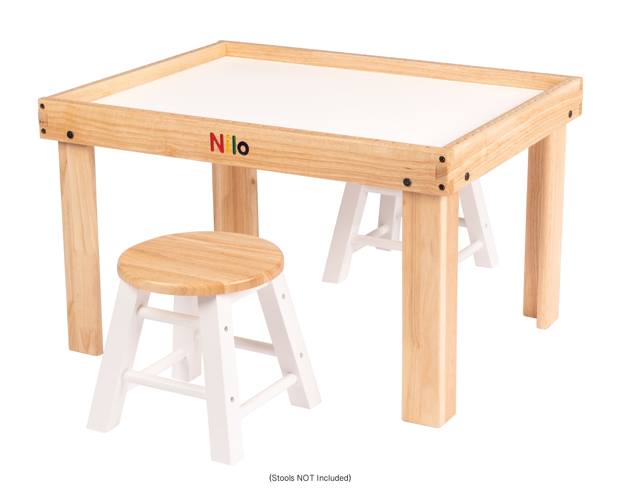 Small Toddler Activity Table Green Building Block Baseplates