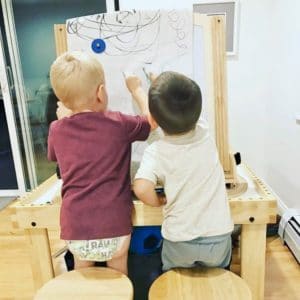 art easel for kids, art easel for children, art board, art stand for kids, puppet theater, dry erase board for kids