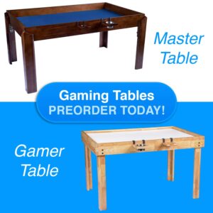 The nilo master table, a board game table and the nilo gamer table, a board game table which are the newest most affordable fully adjustable board gaming tables on the market.
