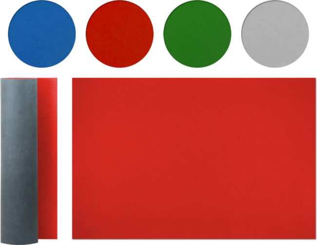 red roll-out felt mat, gaming mat, puzzle mat, boardgame mat, gaming mat, tabletop gaming mat