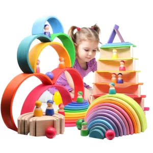 rainbow blocks, rainbow block, rainbow blocks for kids