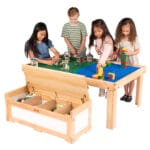 activity table, building brick table, building block table, block table, play table, building brick activities for kids, activity ideas for kids