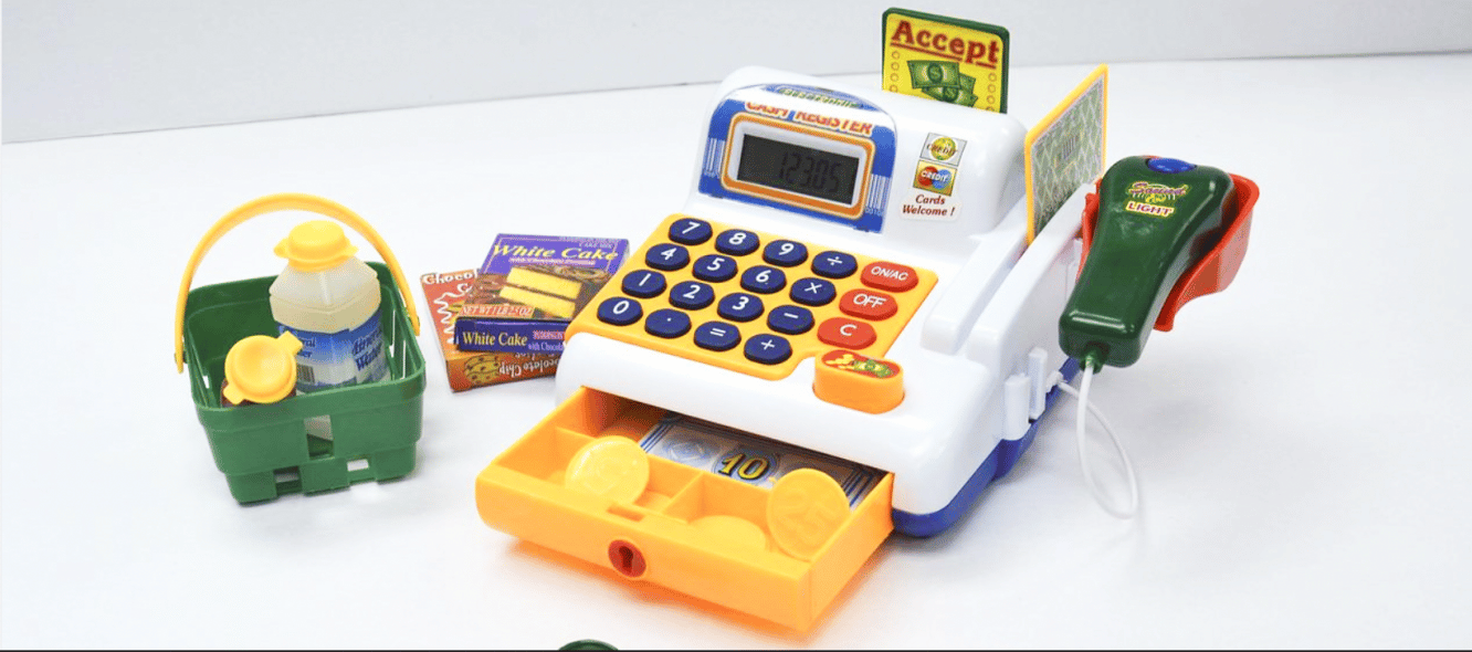 cash register for kids, STEM toys for kids, kids toys that teach