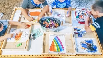 weaning table, kids play table, childrens play table, activity table, busy table