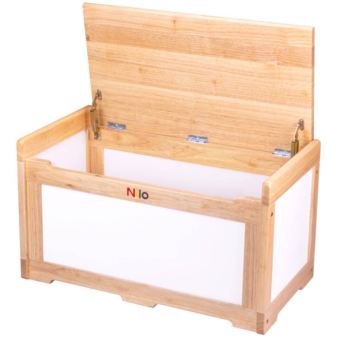 Large Wooden Toy Box for Kids with Lid