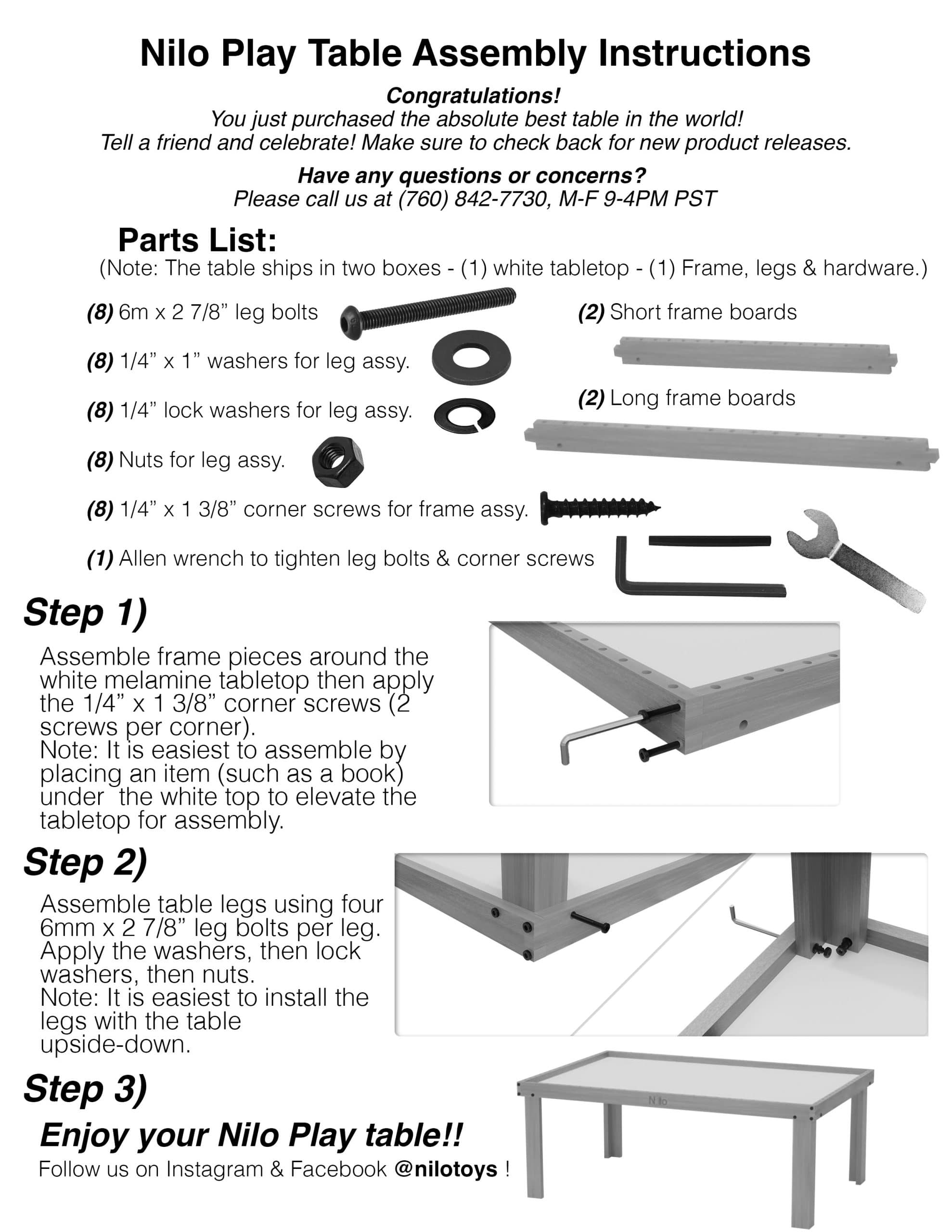 Small Nilo® Toddler Activity Table