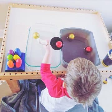 sensory play table